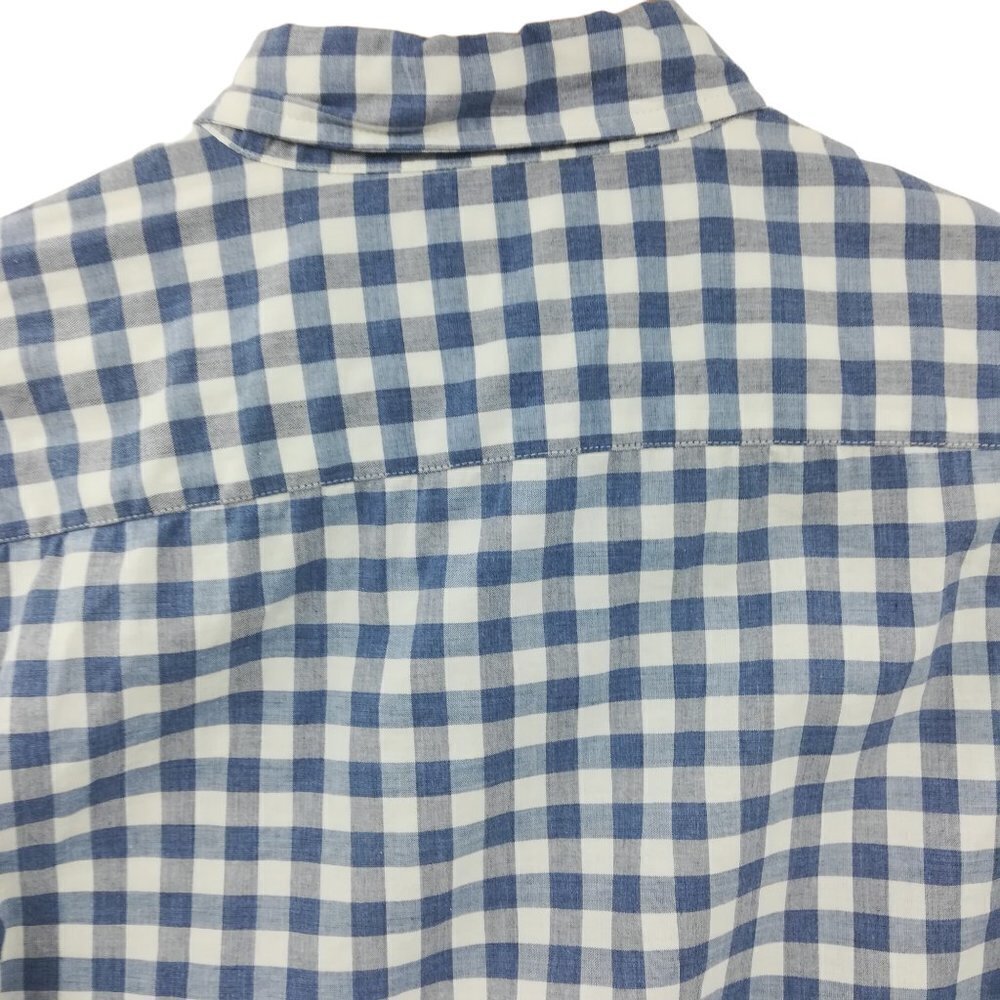 Bonobos Slim Fit Stretch Plaid Button Down Shirt Size S Blue White Gingham - Picture 7 of 10